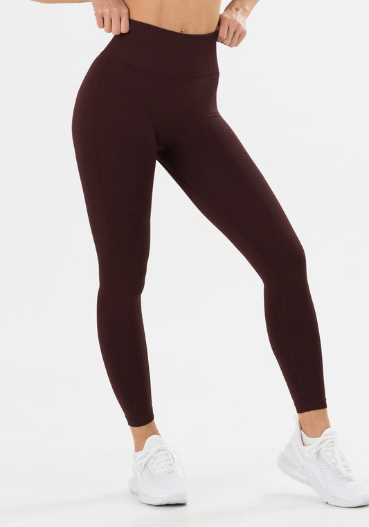 Scrunch Leggings in Wein-Rot