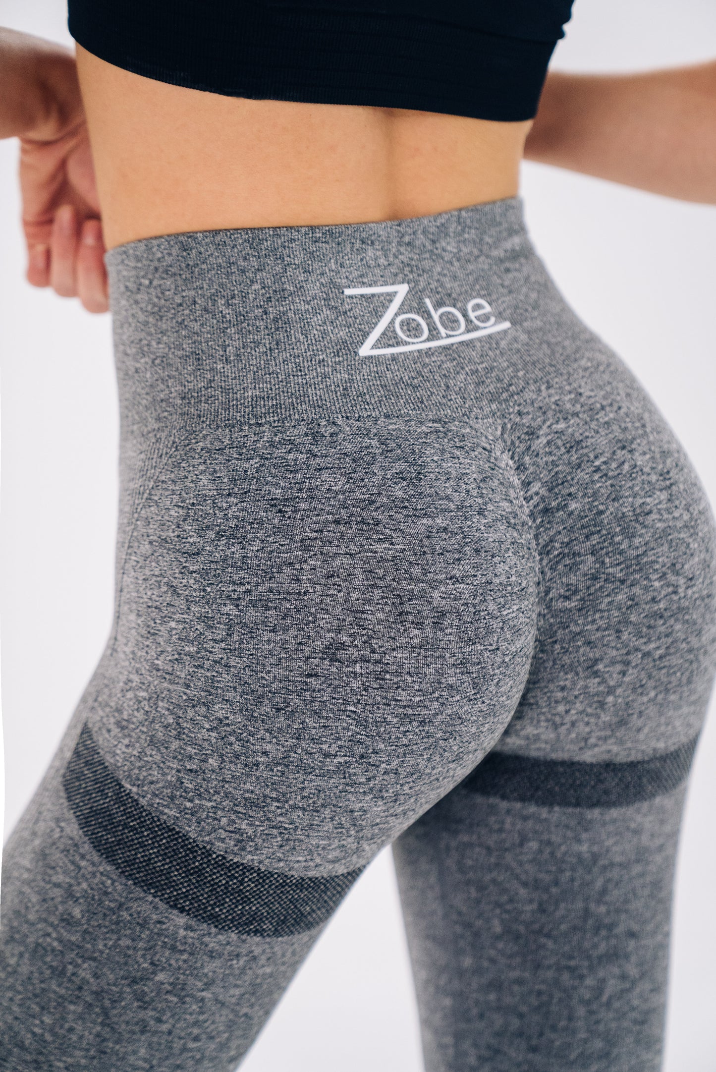 Scrunch Leggings in Dunkel-Grau