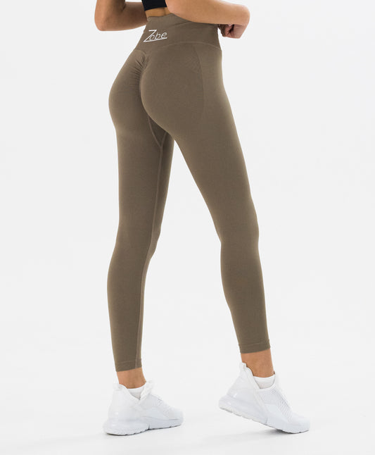 Scrunch Leggings in Taupe