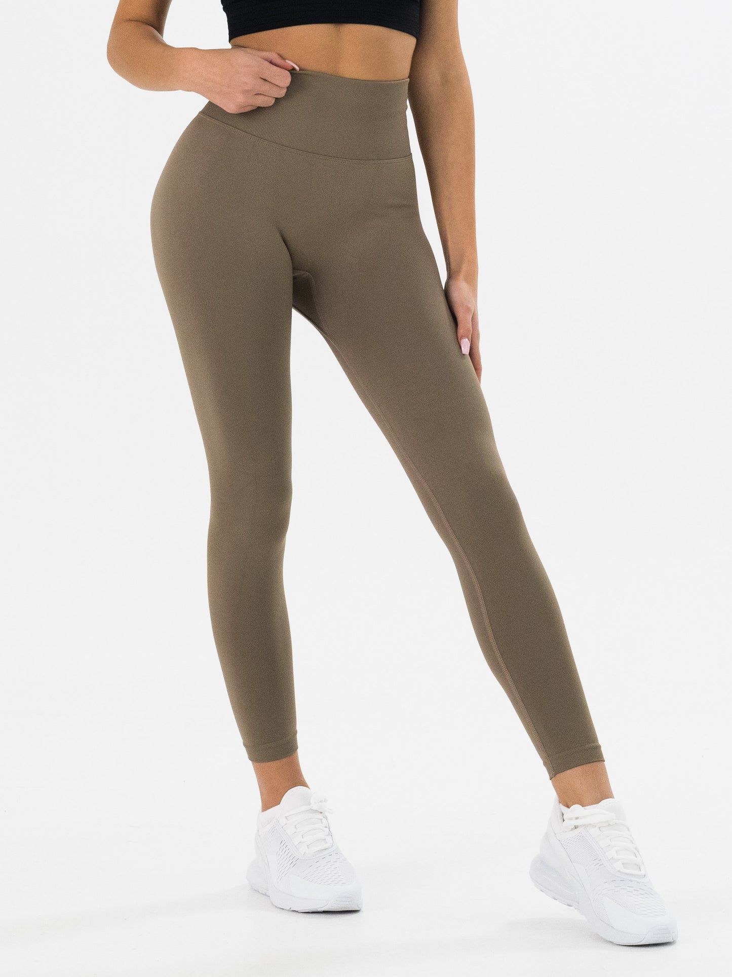 Scrunch Leggings in Taupe