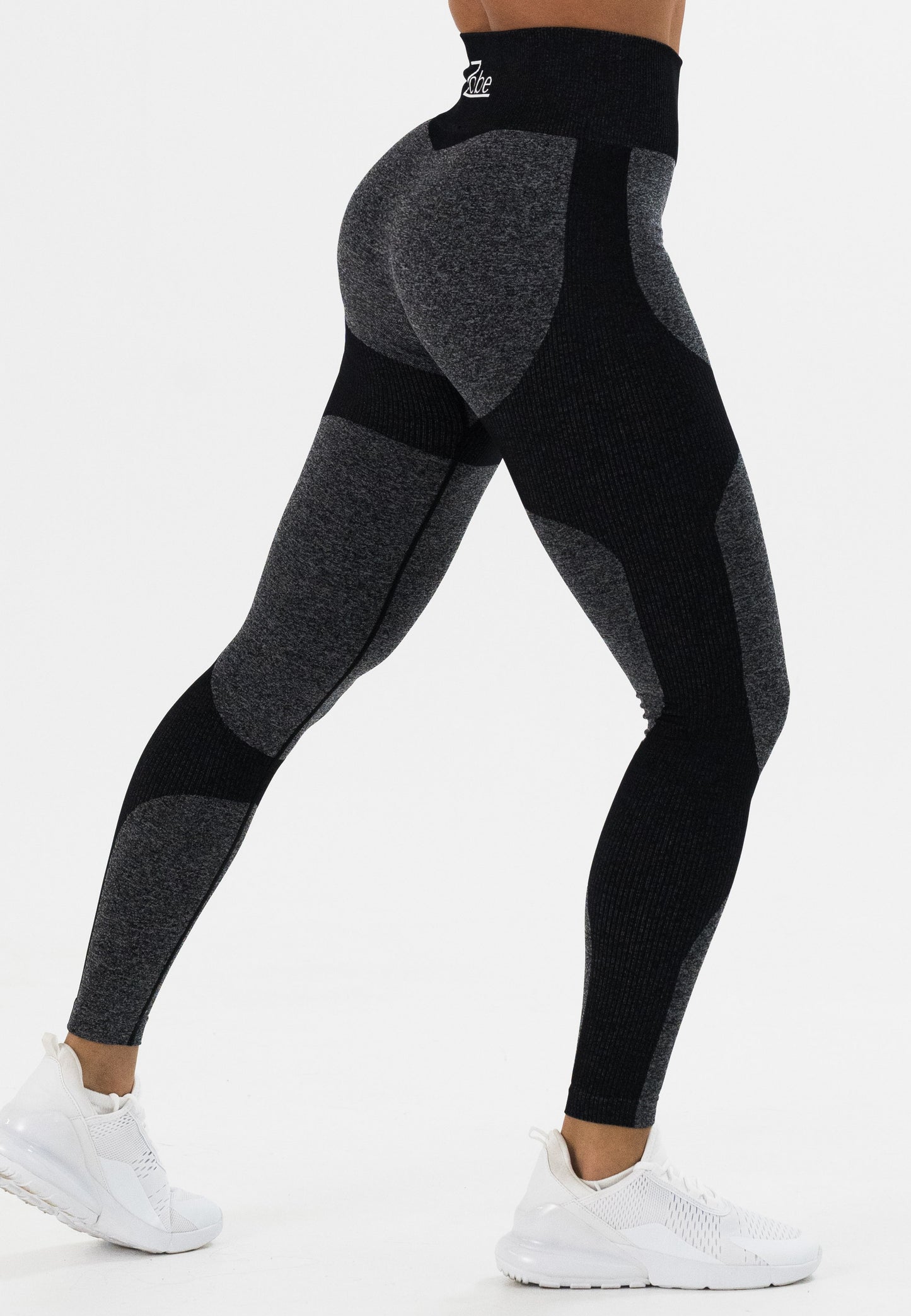 Dynamic Classy Leggings in Schwarz-Grau