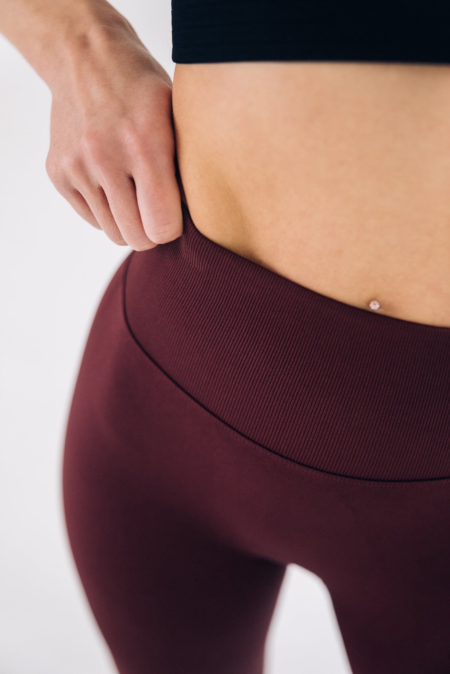 Scrunch Leggings in Wein-Rot