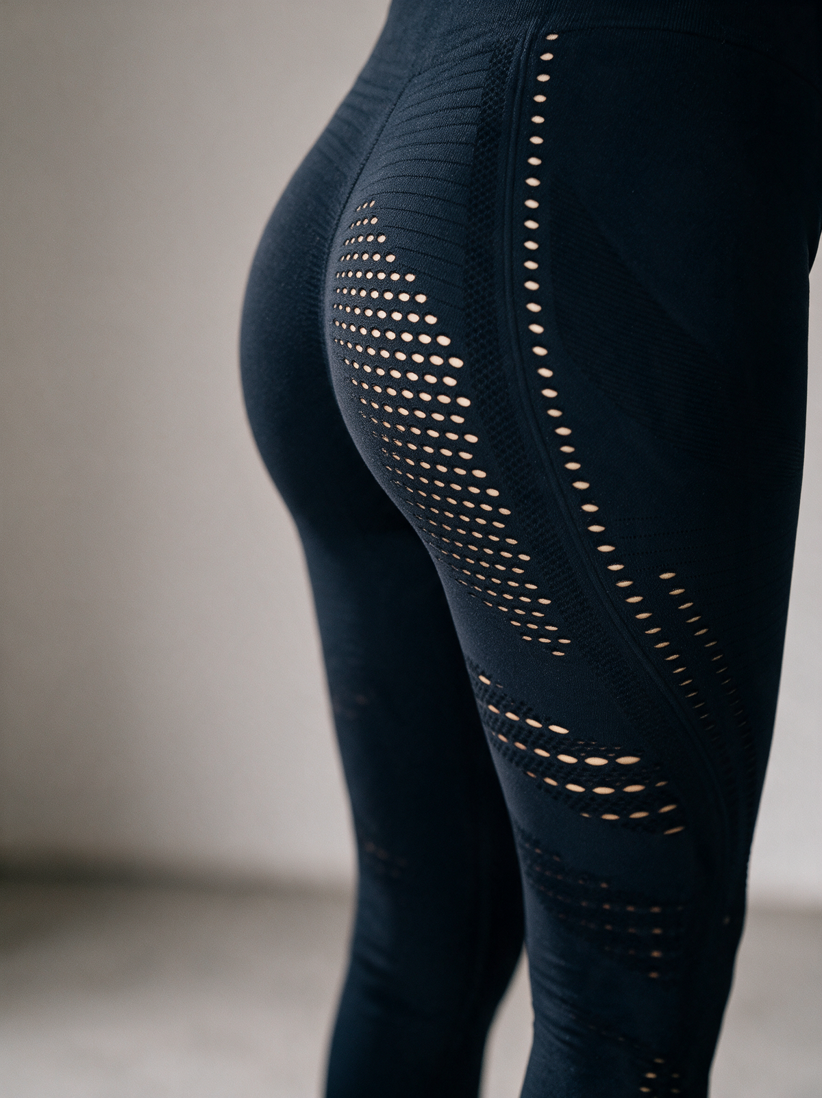 Scrunch Leggings in Schwarz